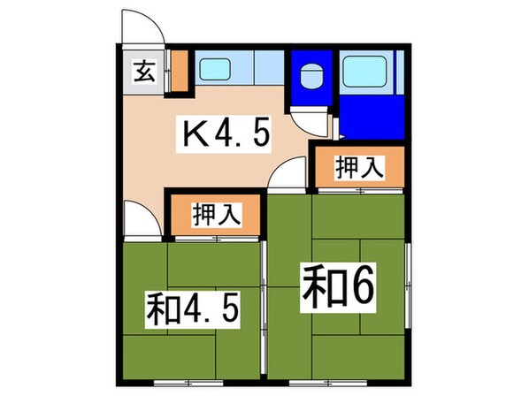 第2鈴木荘の物件間取画像